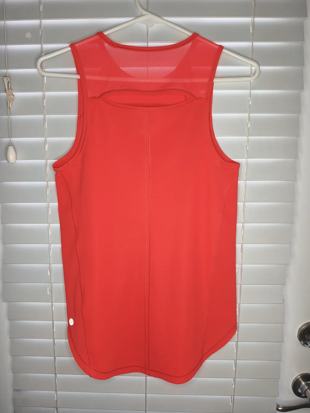 Lululemon Sculpt Tank Top Women's Size 4 Flare Red Mesh Workout Gym